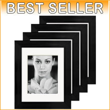 Load image into Gallery viewer, Versatile Black Wood Frame for 8x10/11x14 Photos - Wall/Tabletop Mounting