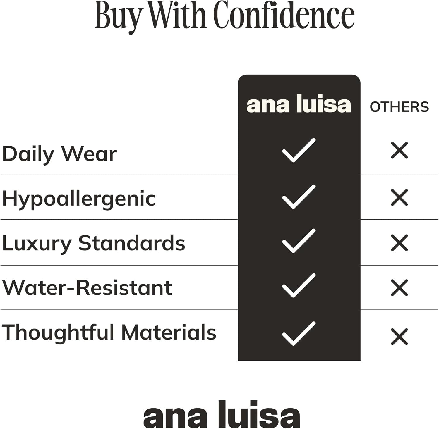 Chic Water-Resistant Huggie Hoop Earrings - 14K Gold Plated for Lasting Shine