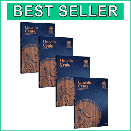 Flat Opening Folding Coin Folder Set - Lincoln Cent Collection from 1909 Onward