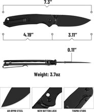 Load image into Gallery viewer, Lightweight CJRB Pyrite Pocket Knife – Perfect for Camping &amp; Everyday Carry