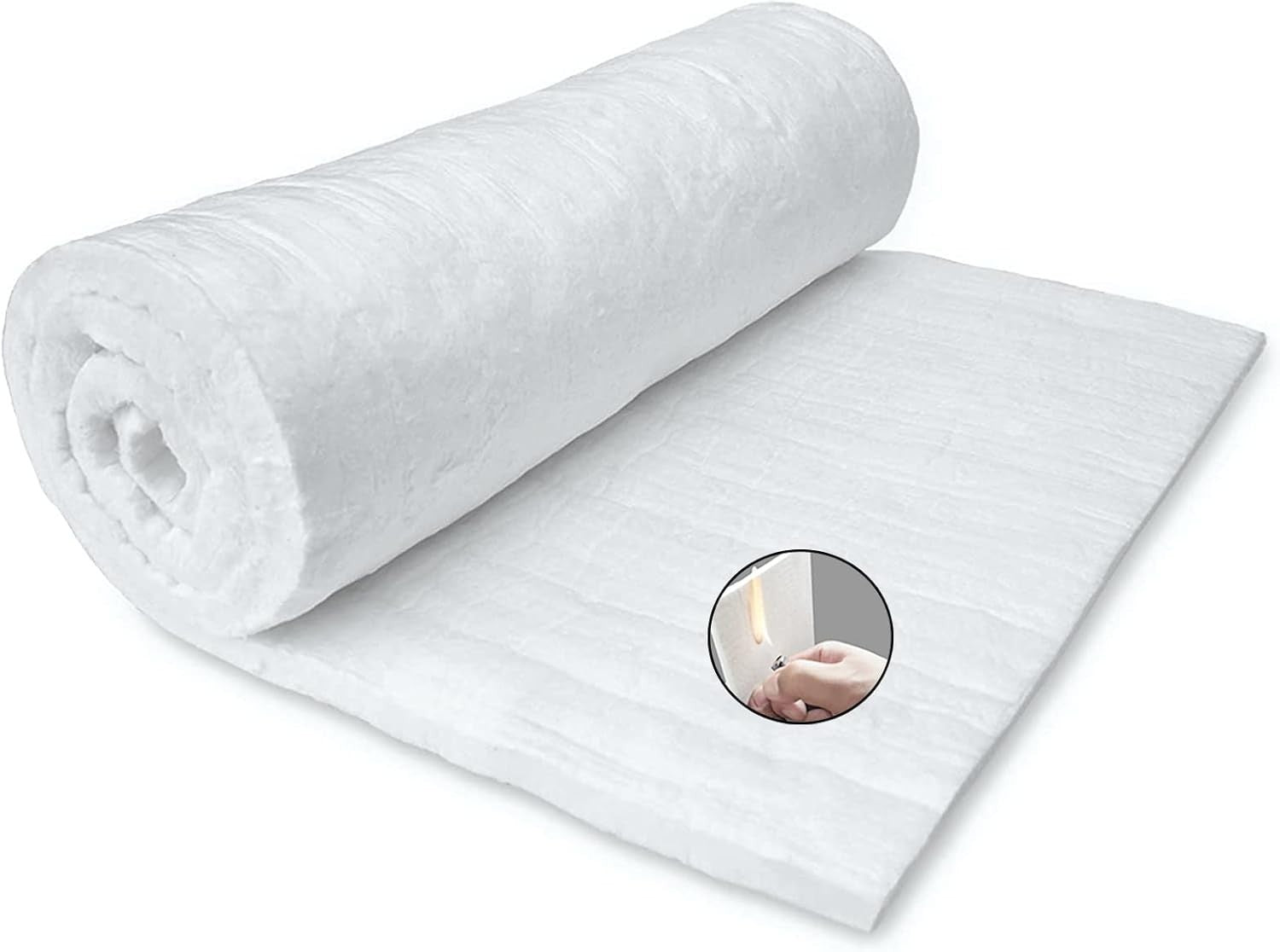 10 sq. ft. Heavy-Duty Fireproof Ceramic Fiber Blanket for Ovens and Furnaces