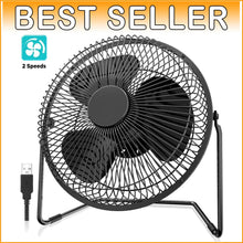 Load image into Gallery viewer, 9-Inch Ultra-Quiet USB Desk Fan with 360° Rotation - Perfect for Home or Office