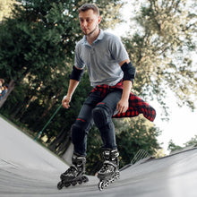 Load image into Gallery viewer, Vinal Girls' Adjustable Inline Skates with Illuminating Wheels - XL Size