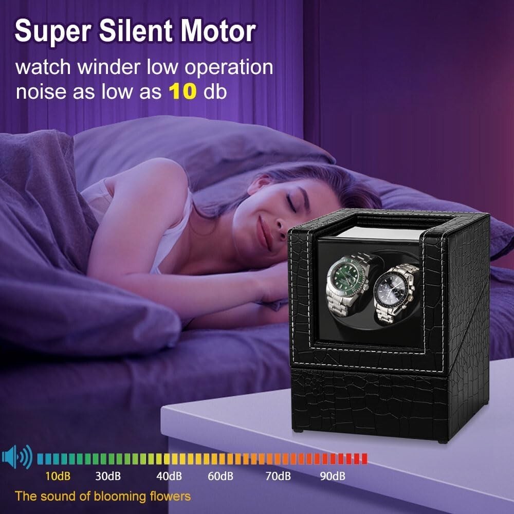 Dual Mode Automatic Watch Winder for Men's & Women’s Watches - Elegant Design
