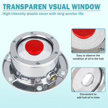 Load image into Gallery viewer, Sleek 3434009 Trailer Hub Caps With Extra Rubber Plugs - Bolt-On Installation