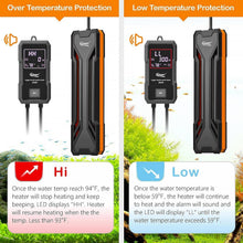 Load image into Gallery viewer, Smart Aquarium Heater with LED Controller - Prevents Overheating &amp; Fish Burns
