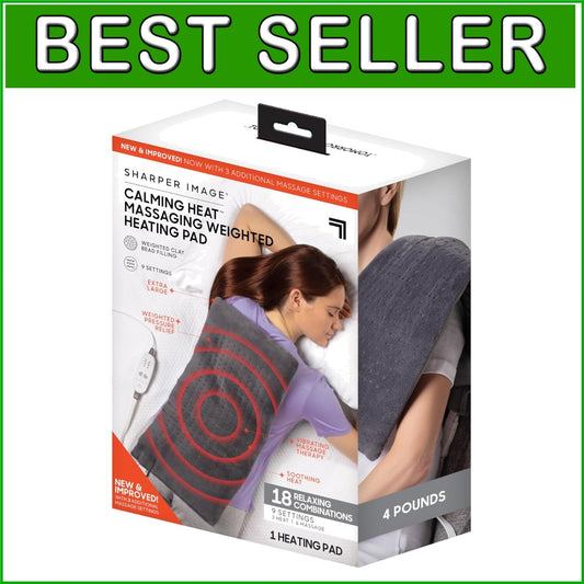 Electric Weighted Heating Pad with Auto Shut Off - 18 Comfort Combinations
