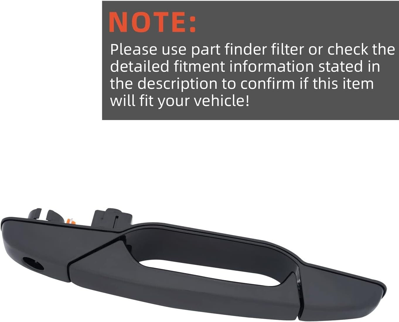 Durable Black Door Handles Compatible with 07-14 Chevrolet & GMC Models