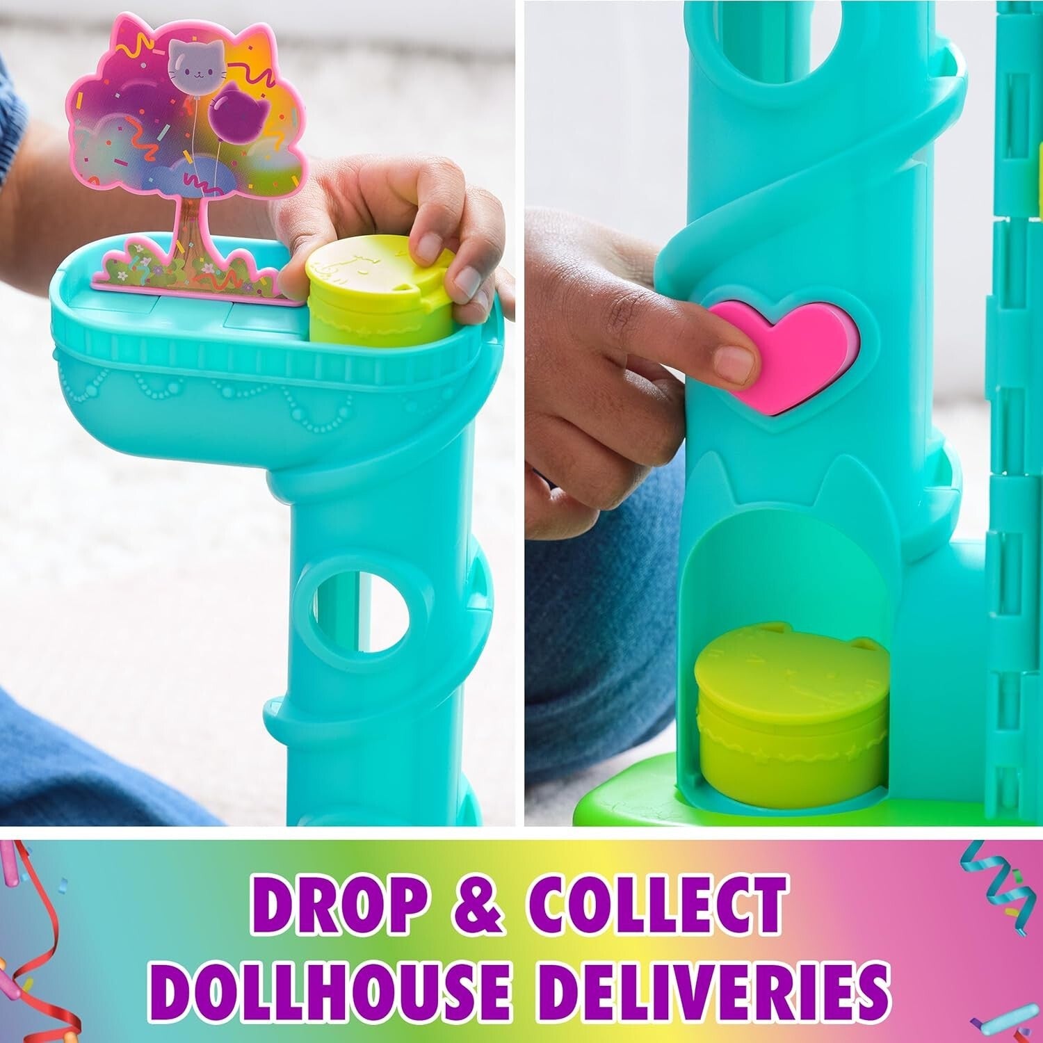 Gabby's 14-Pc Interactive Dollhouse Set - 25-Inch Celebration Toy for Kids