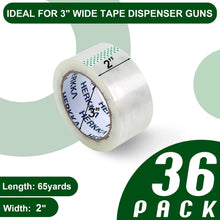 Load image into Gallery viewer, Transparent Heavy Duty Packing Tape, 2 Inches Wide, 2340 Total Yards for Moving
