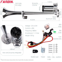Load image into Gallery viewer, Universal 12V Heavy-Duty Train Horn with Compressor - 150dB for Any Vehicle