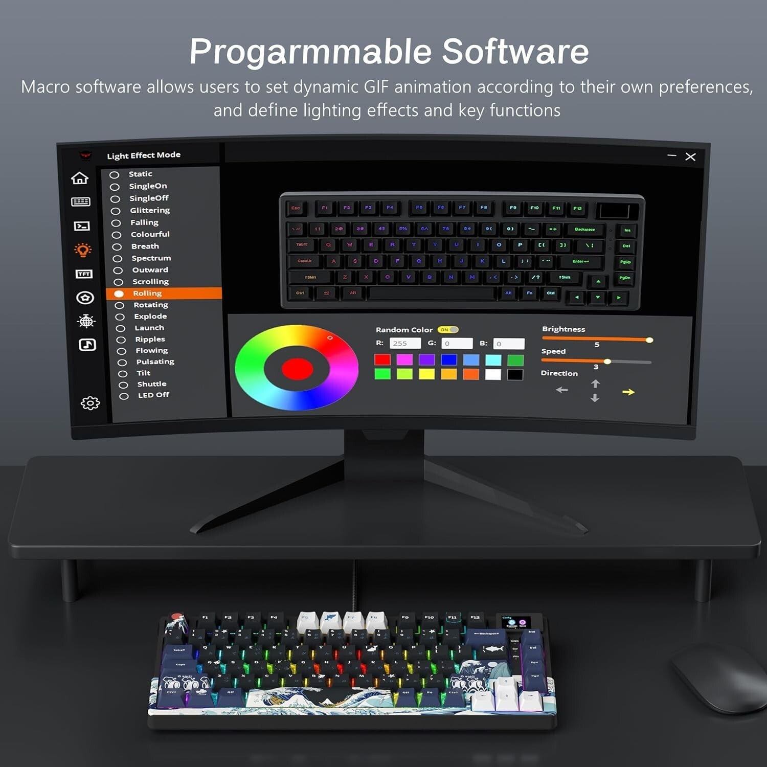 Womier S-K80 RGB Mechanical Keyboard - Hot Swappable, Multi-functional & Stylish