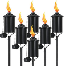 Load image into Gallery viewer, 6-Pack Stylish 16 oz Citronella Torches - Adjustable Height for Outdoor Elegance
