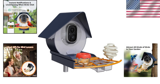 Solar Smart Bird Feeder - Capture, Identify and Enjoy Various Bird Species
