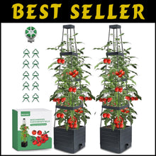 Load image into Gallery viewer, Self-Watering Tomato Planter with Adjustable Trellis - 2 Pack for Indoor/Outdoor