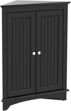 Load image into Gallery viewer, Stylish Freestanding Corner Storage Cabinet for Bathroom, Living Room, Bedroom