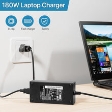 Load image into Gallery viewer, Versatile 180W AC Adapter for MSI GF63, GF75 &amp; Gaming Laptops - 5.5mm Connector