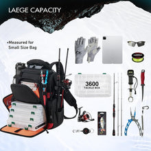 Load image into Gallery viewer, Comfortable Fishing Tackle Backpack with Adjustable Storage &amp; Reflective Strips