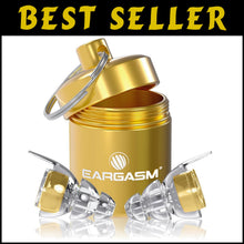 Load image into Gallery viewer, Noise-Cancelling Earplugs with Gold Filters - Perfect for Concerts &amp; Raves