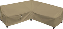 Load image into Gallery viewer, Premium Weather-Resistant V-Shaped Couch Cover - 600D Desert Khaki 90" x 90"