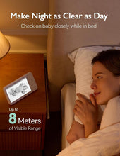 Load image into Gallery viewer, Infrared Night Vision Baby Monitor with ECO Mode and VOX Alerts for Parents
