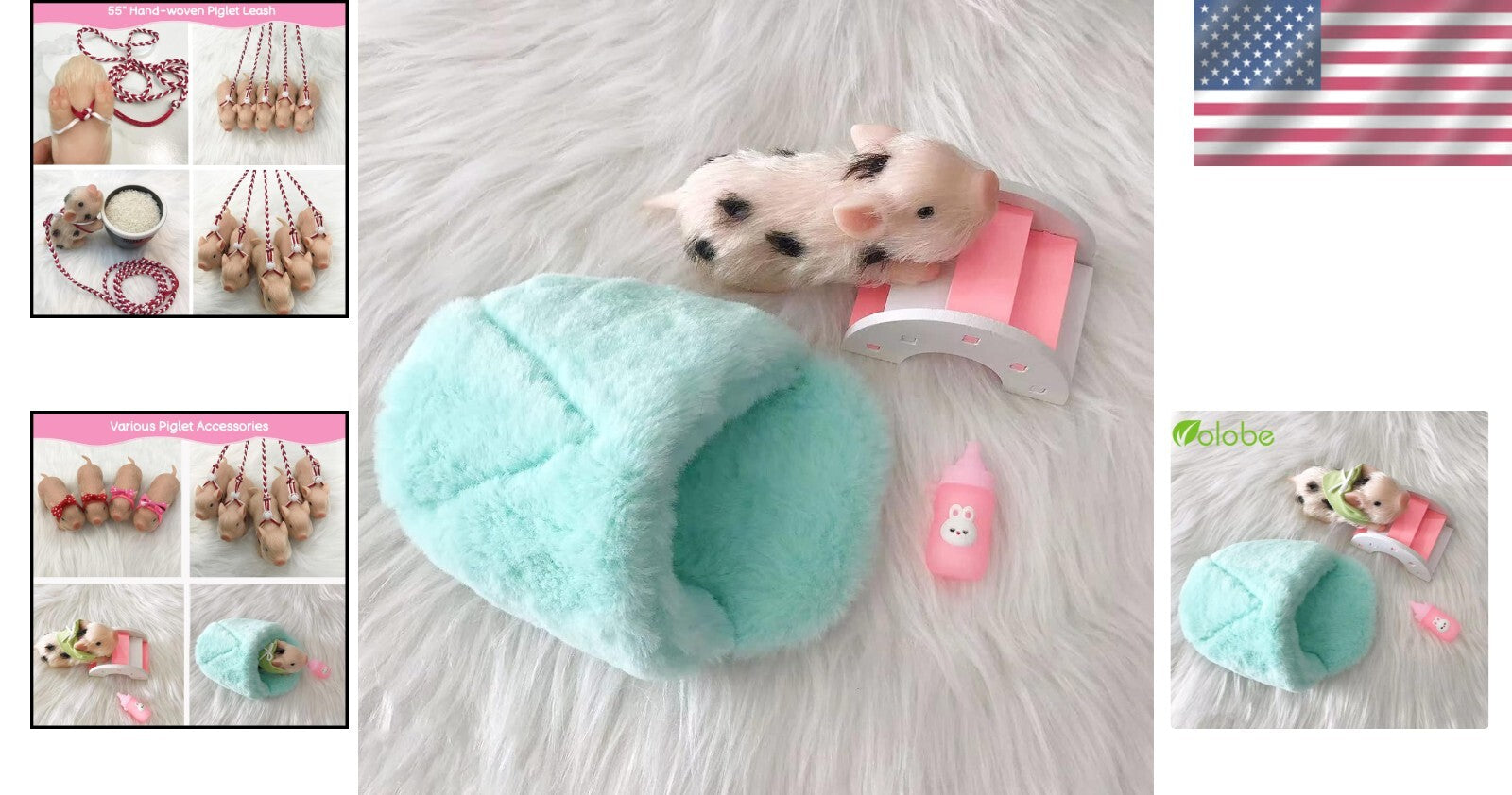 Adorable 5 Inch Realistic Silicone Piglet with Gift Box - Perfect for Kids