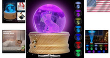Load image into Gallery viewer, U R My Sunshine 3D Crystal Ball Music Box with LED Projection &amp; Wooden Base