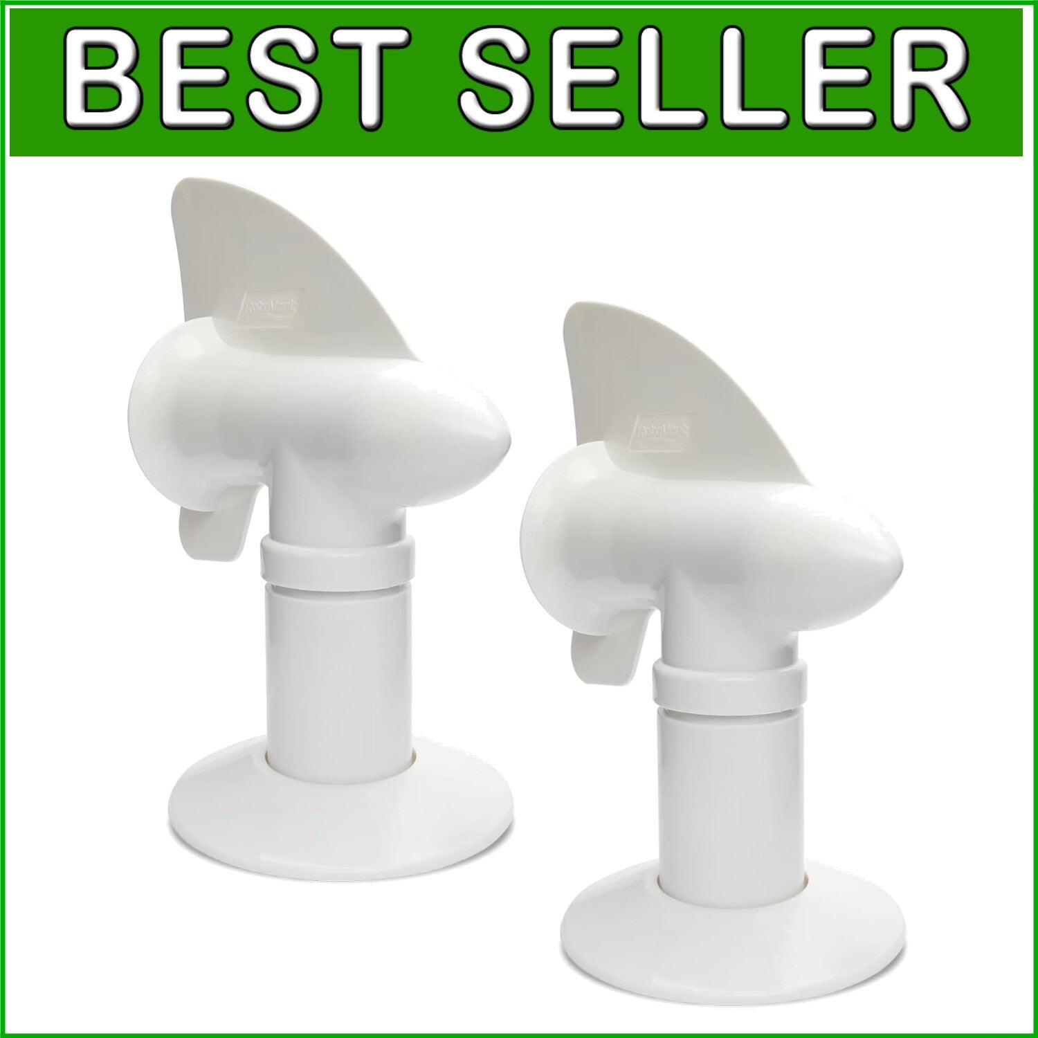 Bladeless 360° RV Sewer Vent - Odor Control with Easy Installation, White