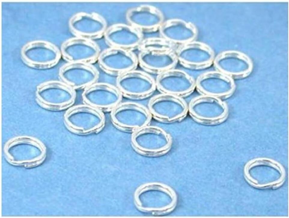 Durable 100pcs 7mm Authentic Silver Jump Rings - Hypoallergenic Jewelry Supplies