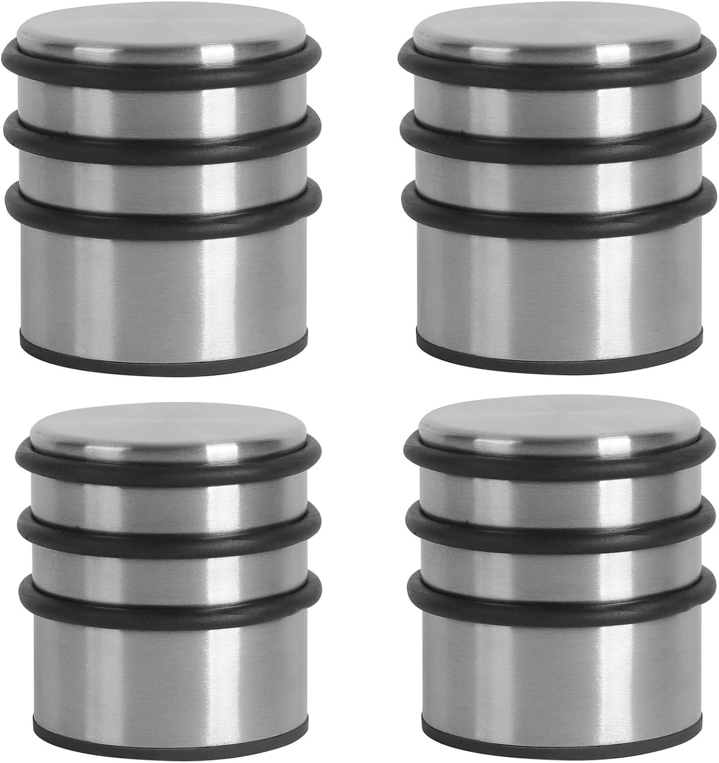 Multi-Surface Heavy Duty Door Stopper Set - Easy Install, No Drilling Required