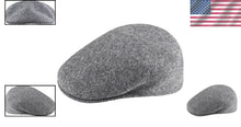 Load image into Gallery viewer, Men’s 100% Wool 504 Flat Cap - Stylish Moonstruck XL for Fall &amp; Winter