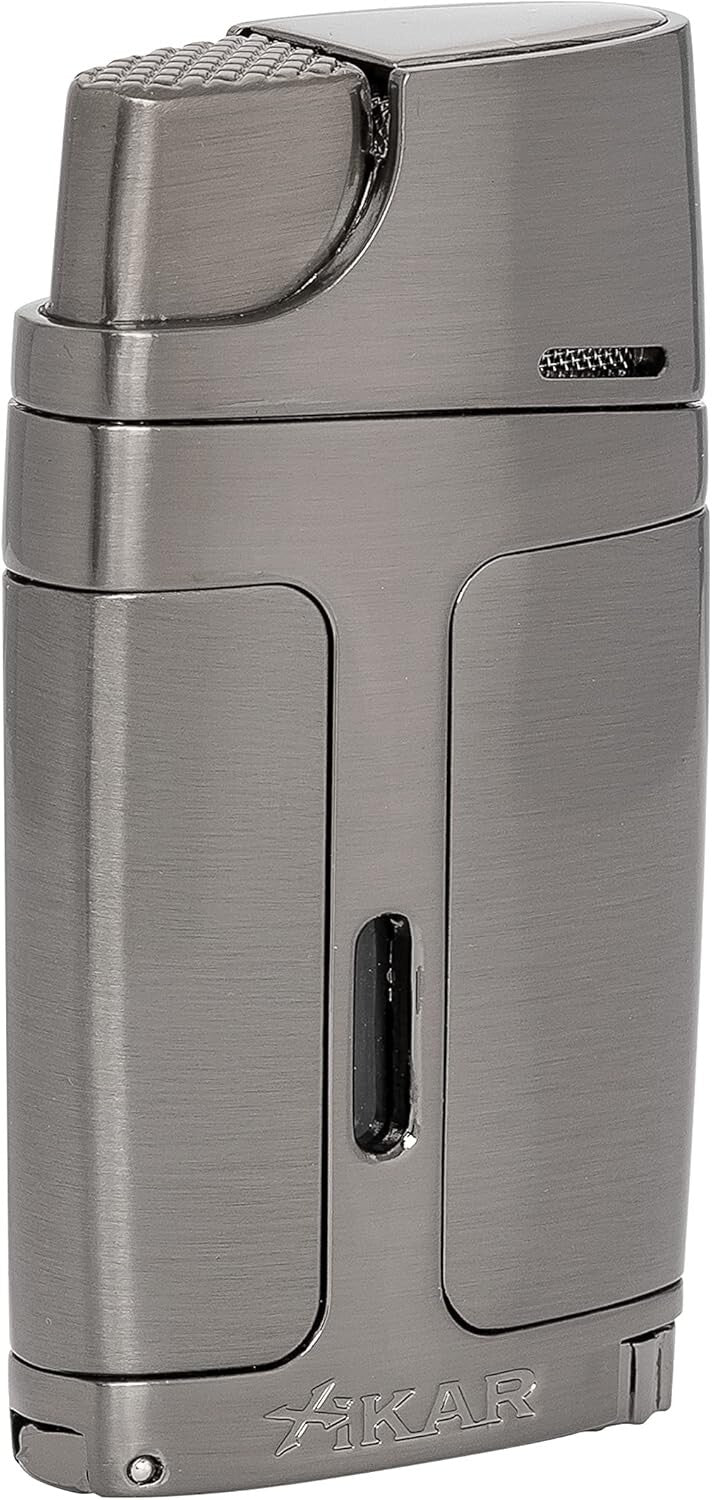 ELX Double Jet Flame Torch Lighter - Built-in Cigar Punch & Adjustment Wheel