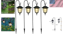 Load image into Gallery viewer, Outdoor Solar Lanterns - Decorative, Waterproof &amp; Easy to Assemble in 4 Pack