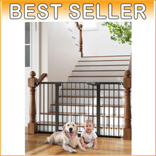 Load image into Gallery viewer, Safety First: Adjustable 29.7-54.2" Two-Way Access Baby Gate - Easy Walk Through