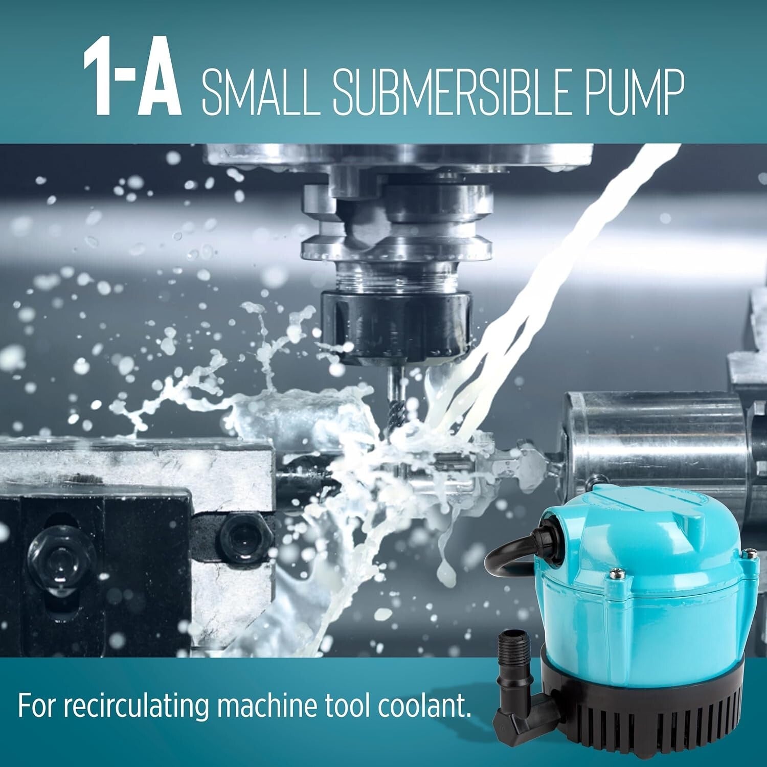 1-A 115V 170 GPH Submersible Pump - Epoxy Coated for Fountains & Hydroponics