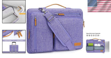 Load image into Gallery viewer, 360 Protective Laptop Shoulder Bag, Fits 15-15.6 Inch Laptops - Purple Elegance