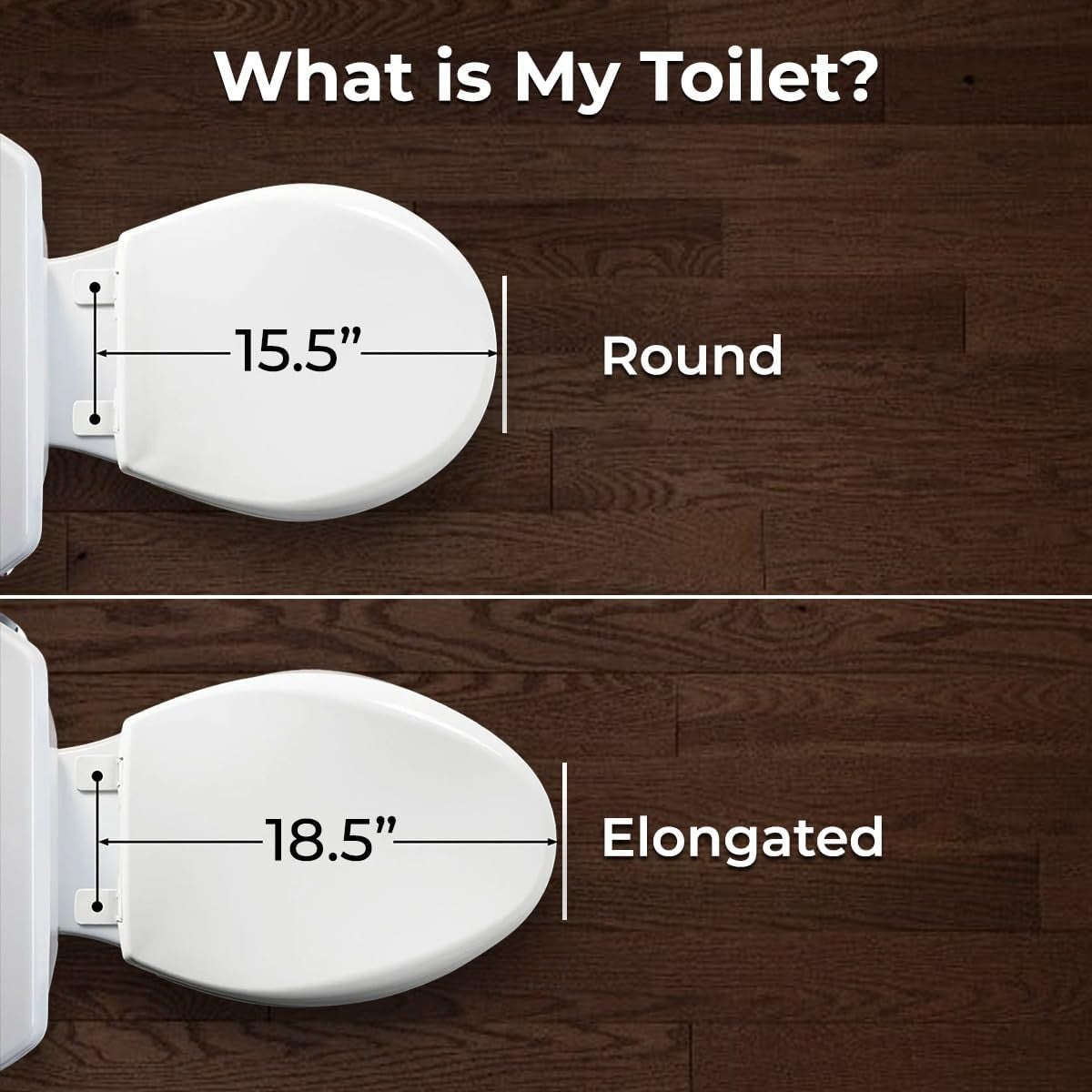 Durable Plastic Elongated Bidet Toilet Seat with Slow-Close & Rear Wash Options