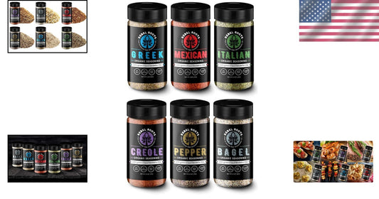 All-Natural Non-GMO Seasoning, Salt-Free 6-Pack – Perfect Meal Prep Companion