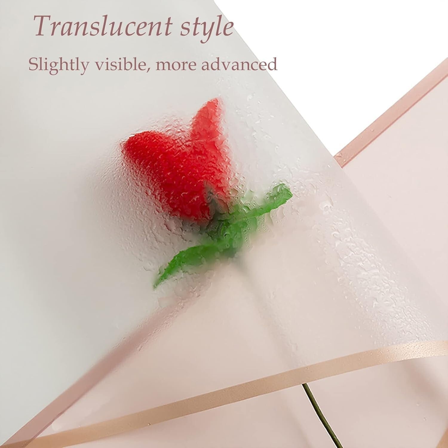 Elegant Flower Bouquet Wrapping Paper with Ribbons - 22.8x22.8 inches, 16 Colors