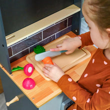 Load image into Gallery viewer, Wooden Farm to Table Play Kitchen with Lights &amp; Sounds - 17 Accessories Included