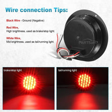 Load image into Gallery viewer, LED Waterproof Trailer Lights - 10 Pack 4" Round Lights for Brake &amp; Turn Signals