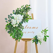 Load image into Gallery viewer, Natural-Looking 20 Faux Green Leaf Garland Branches for Versatile Arrangements