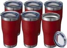Load image into Gallery viewer, Stylish 20 oz Powder Coated Tumblers - Insulated Drinkware for Travel - 6 Pack