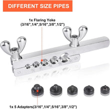 Load image into Gallery viewer, 3/16" Copper Coated Brake Line Kit - 25FT Tube with Fittings &amp; Flaring Tools