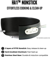 Load image into Gallery viewer, Induction Compatible Nonstick Fry Pans - HA1 Hard Anodized 5-Piece Collection