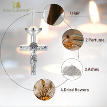Load image into Gallery viewer, Adjustable Sterling Silver Ashes Necklace - Unique Keepsake to Honor Loved Ones