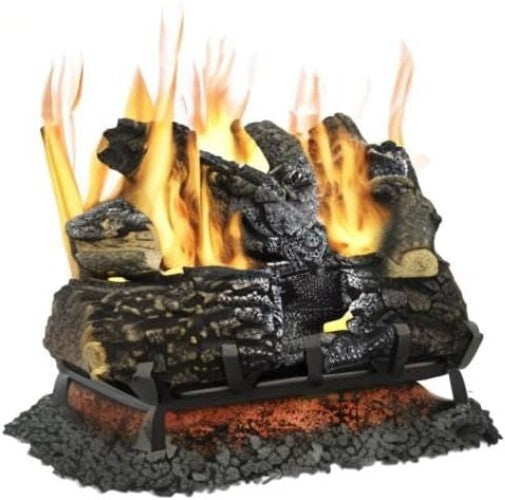 Efficient 18" Arlington Vented Gas Logs - Dual Burner & Match Light Ignition