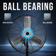 Load image into Gallery viewer, Durable Non-Oscillating Metal Fan - 30'' Height for Commercial Use, Low Noise