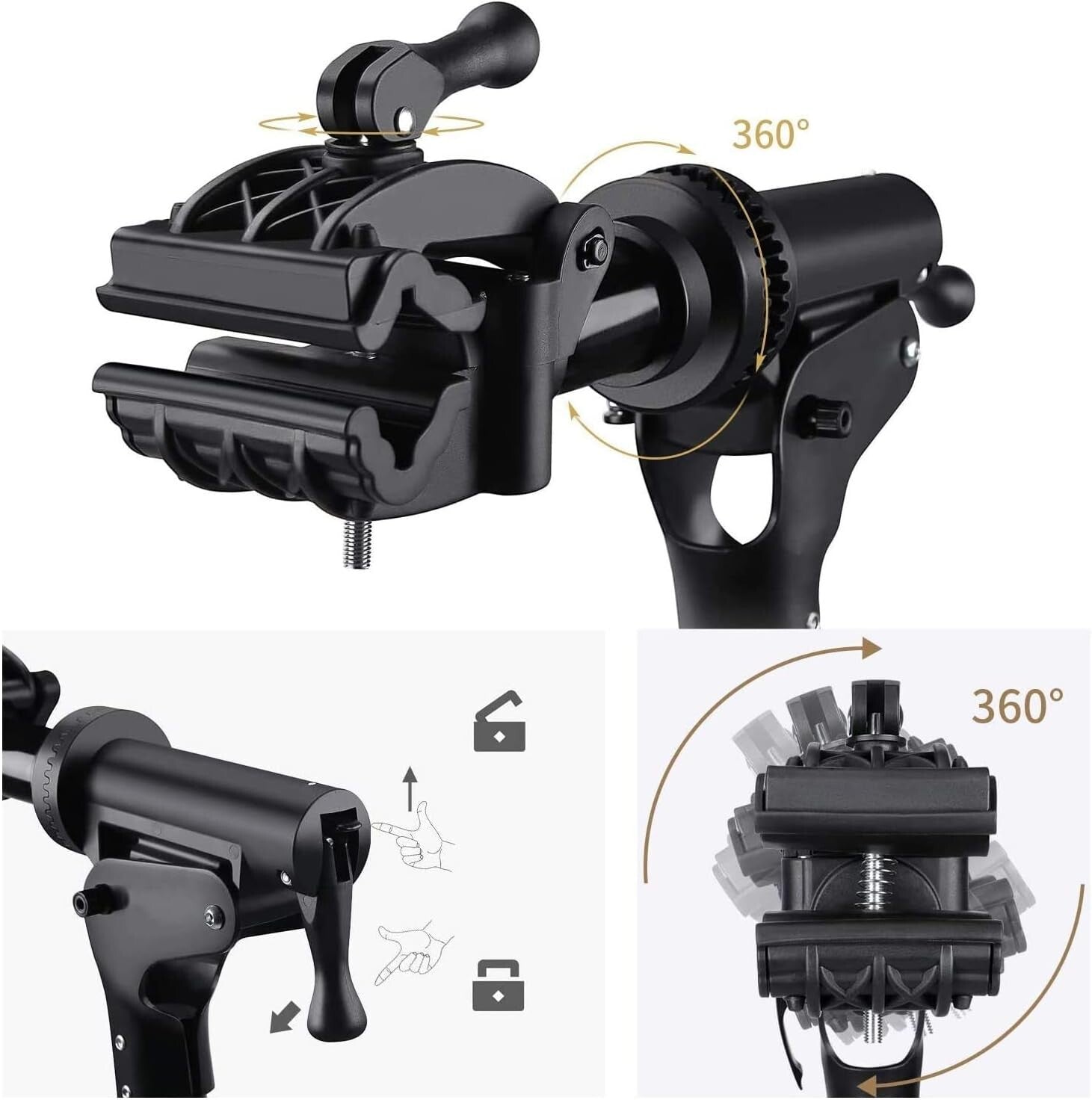 360° Rotating Bike Repair Stand - Adjustable Aluminum Alloy Maintenance Rack