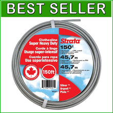 Load image into Gallery viewer, 150ft Heavy Duty PVC Coated Clothesline - Galvanized Steel Wire for Outdoors